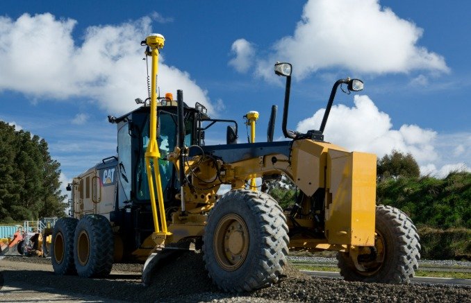 Motoniveladora com Sistema Sitech TRIMBLE EARTHWORKS 3D