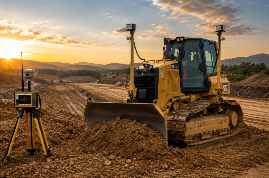 Trator de Esteiras com Sistema Sitech TRIMBLE EARTHWORKS 3D